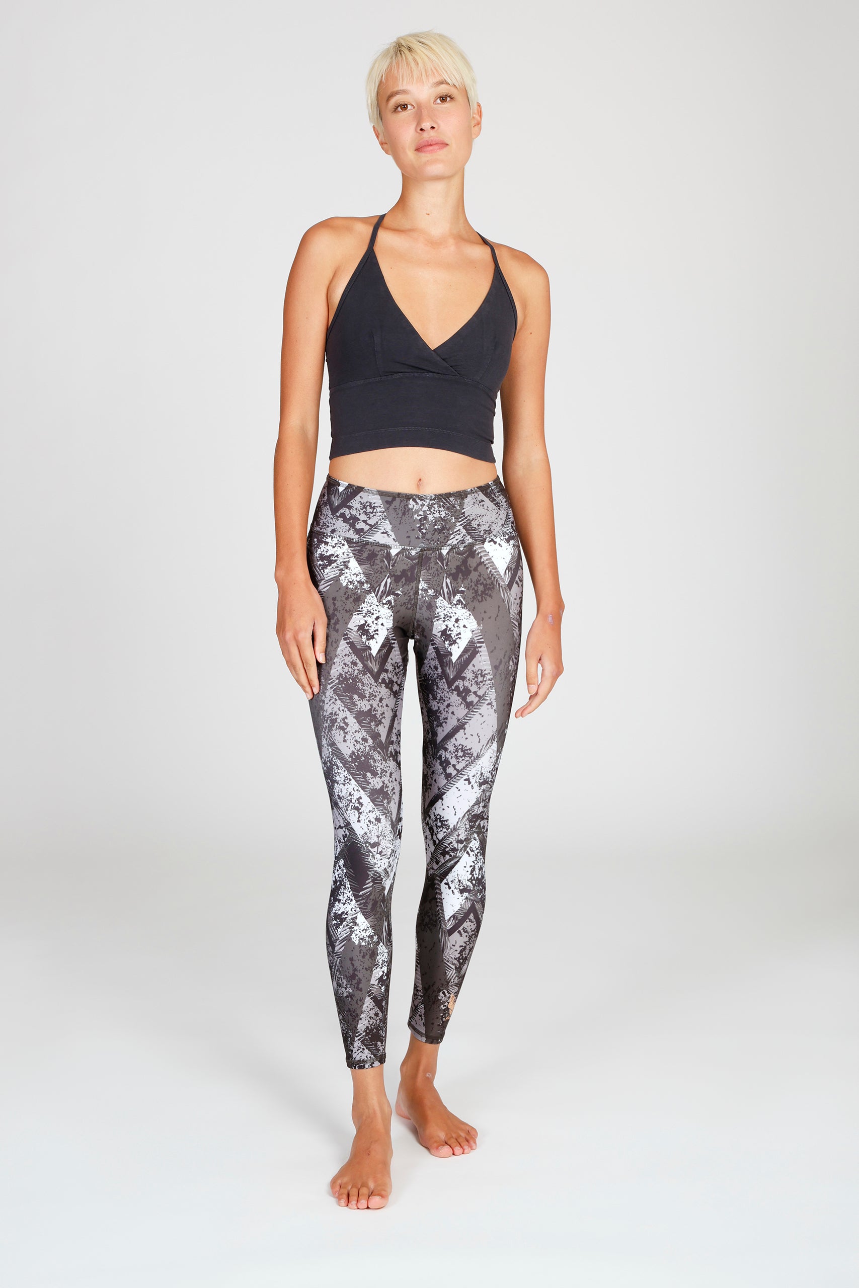 Ganga Leggings black white trop