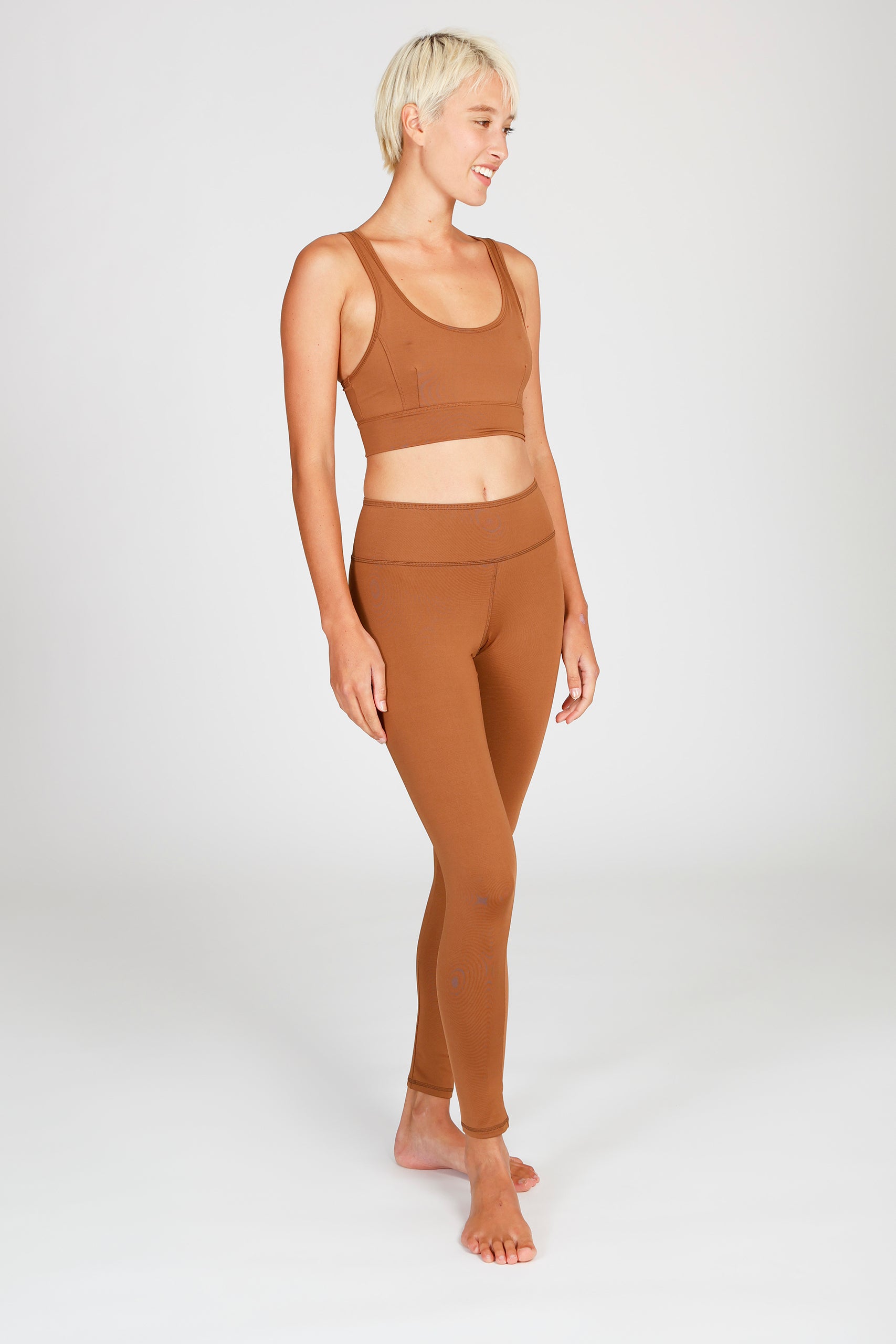 Yoga Bra Top Rami - Brown