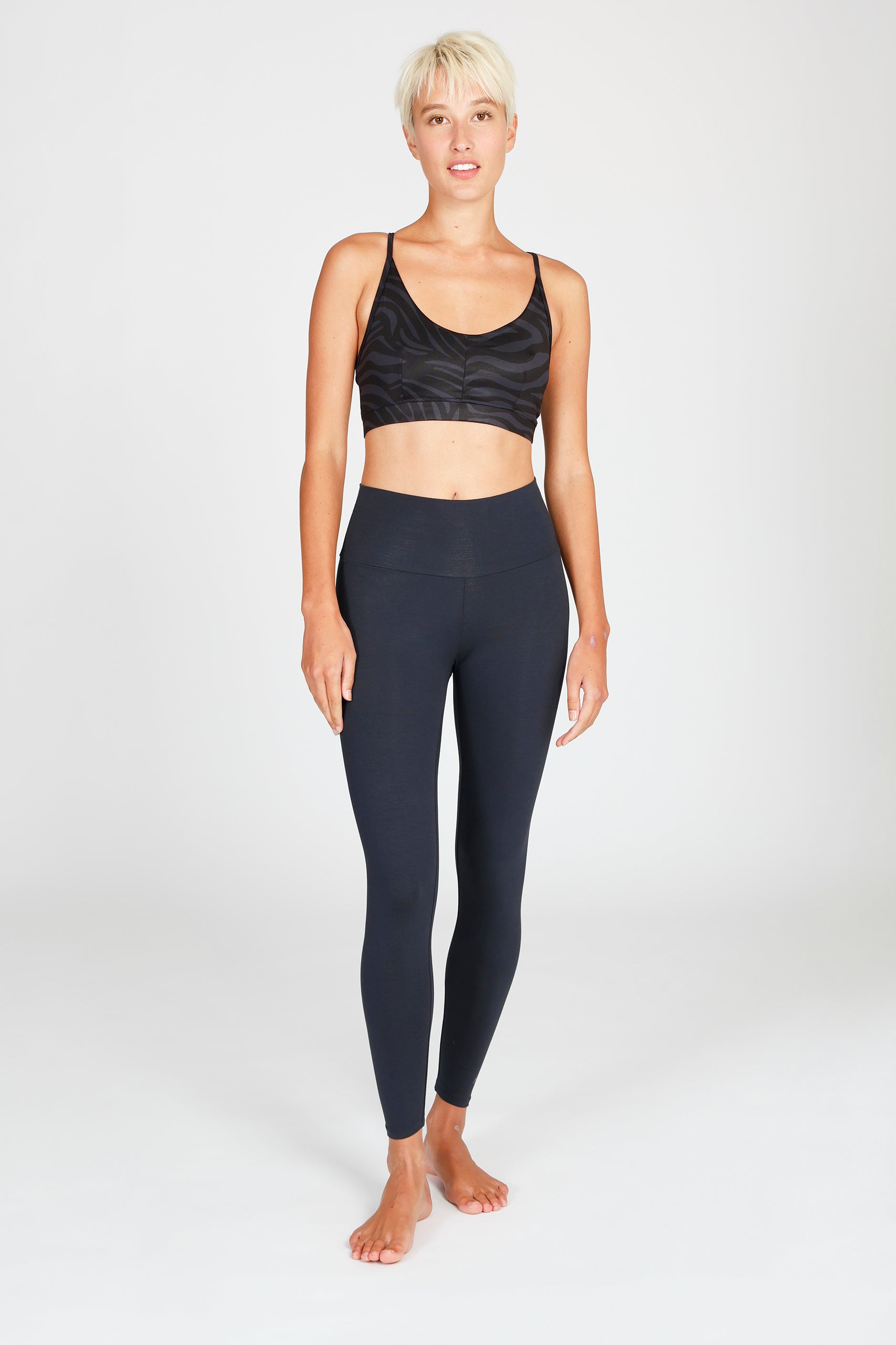 Amba Bra Anthracite Zebra Love Leg Anthracite