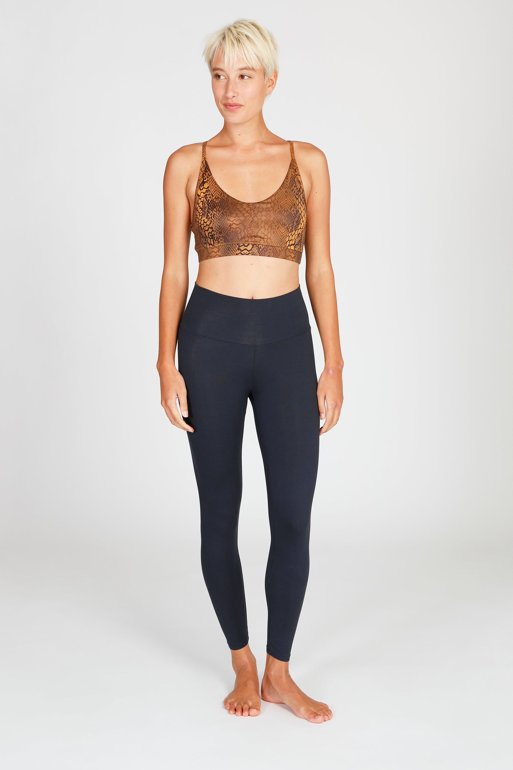 Amba Bra Desert Snake Love Leg Anthracite