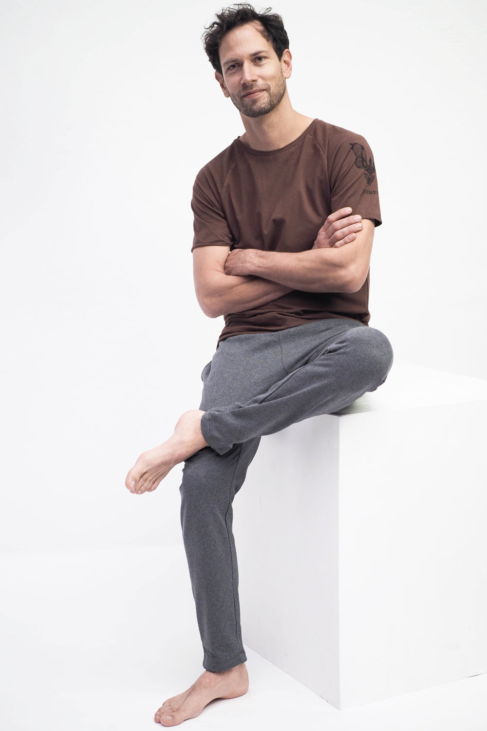 Arjuna Tee brown-Kismet Yogastyle