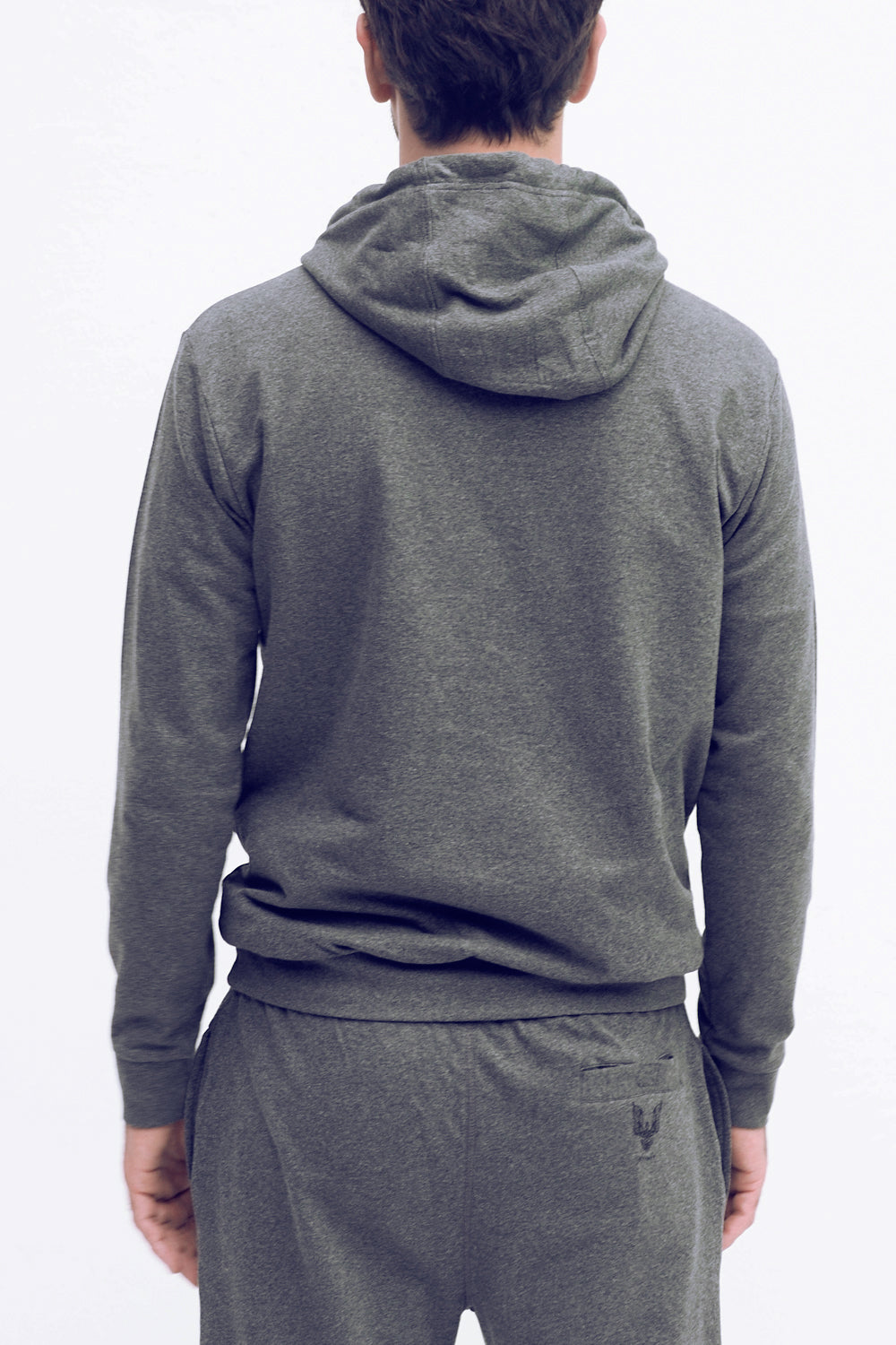Hoodie Pan grey marl - Kismet Yogastyle