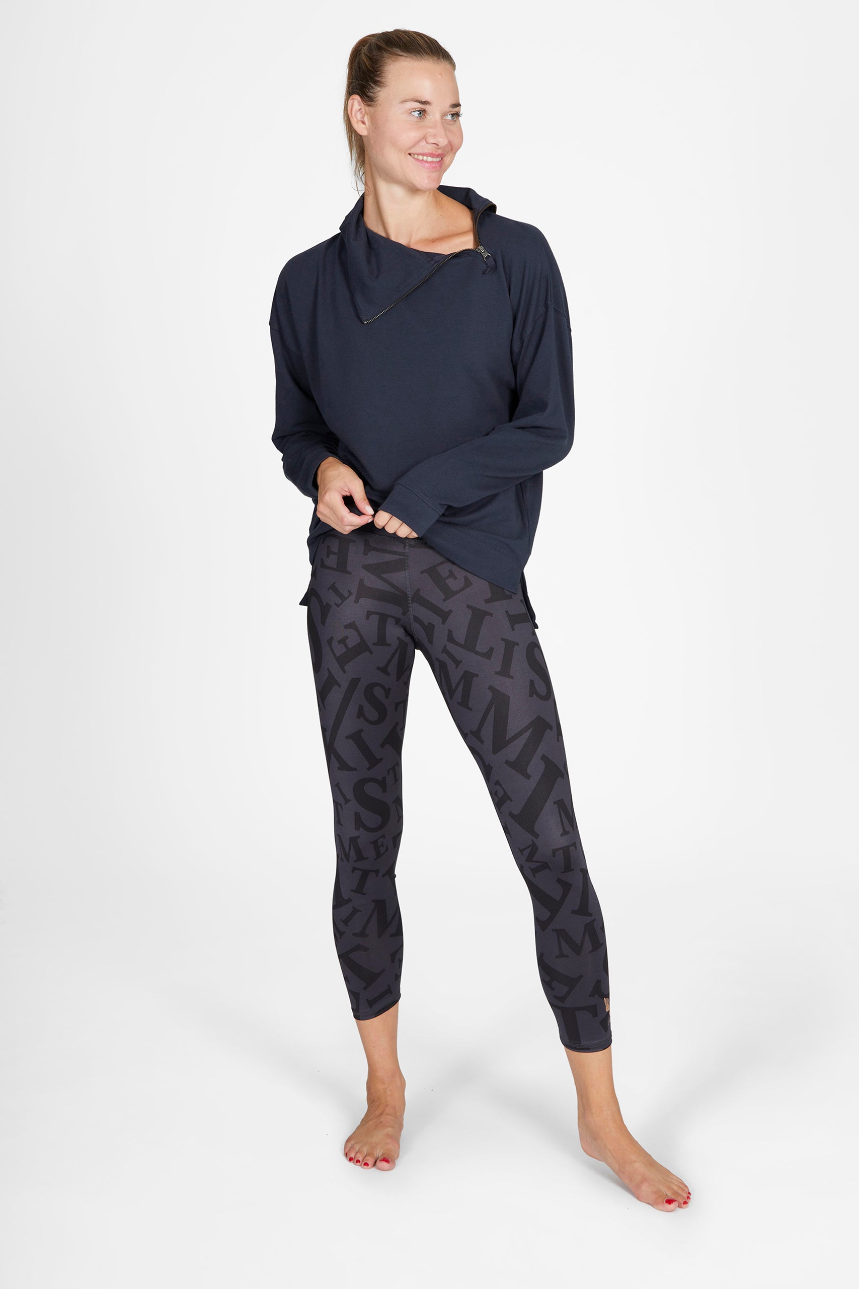 Kismet Sweater Twist Anthracite Ganga Leg Anthracite Typo