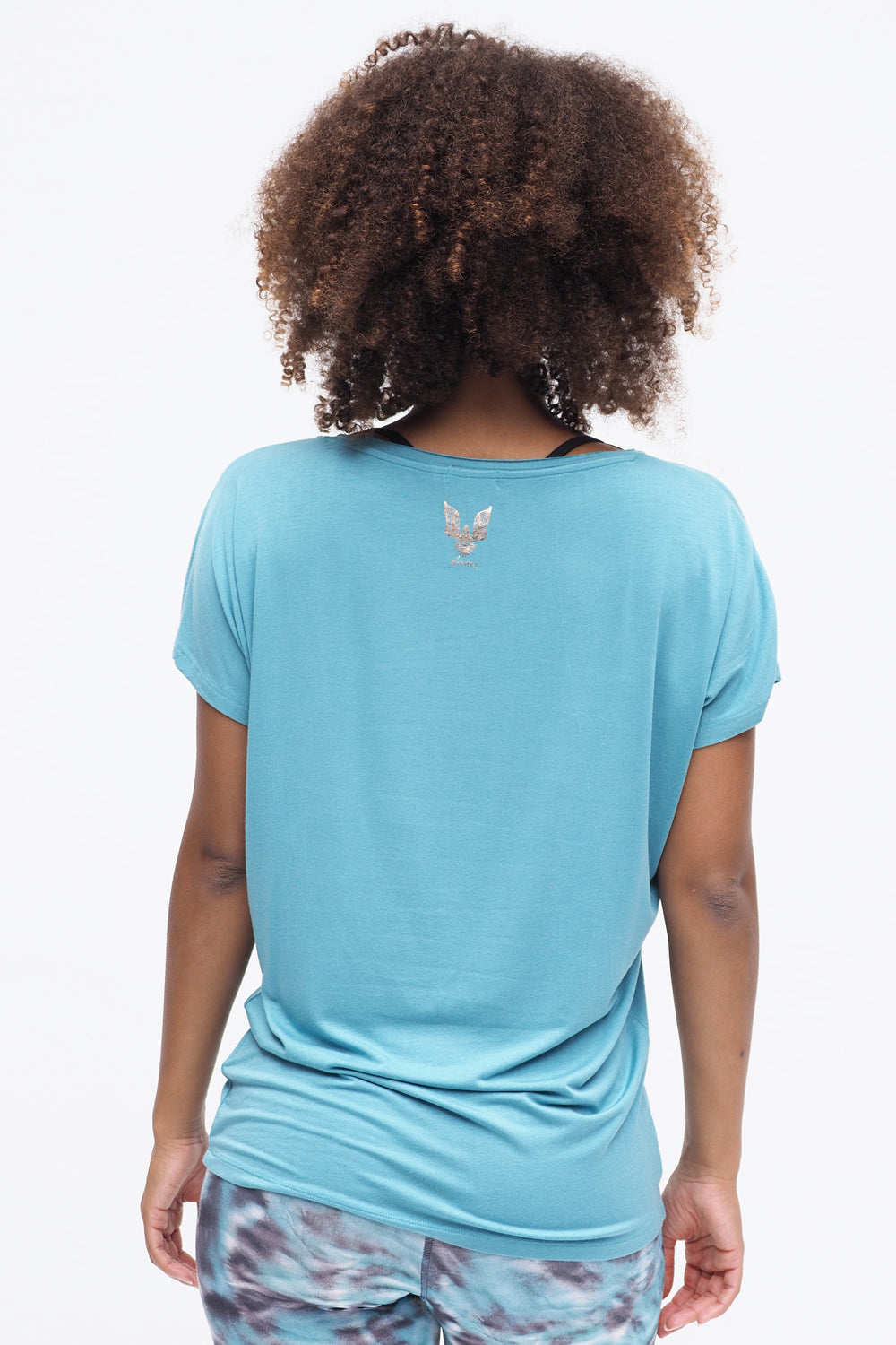 Manavi Tee turquoise_Kismet Yogastyle