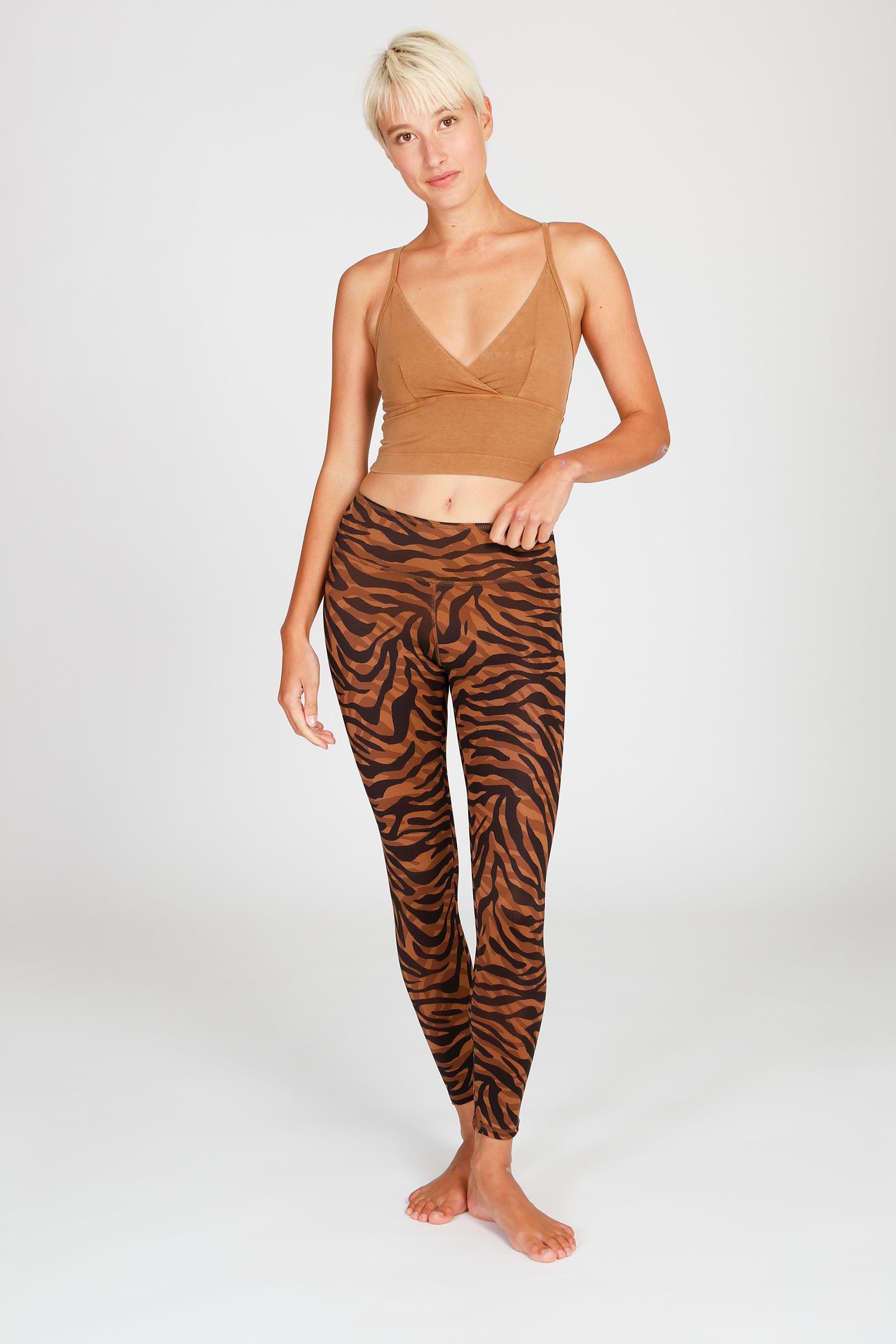 Love Crop Top Maroon Ganga Leg Camou Brown