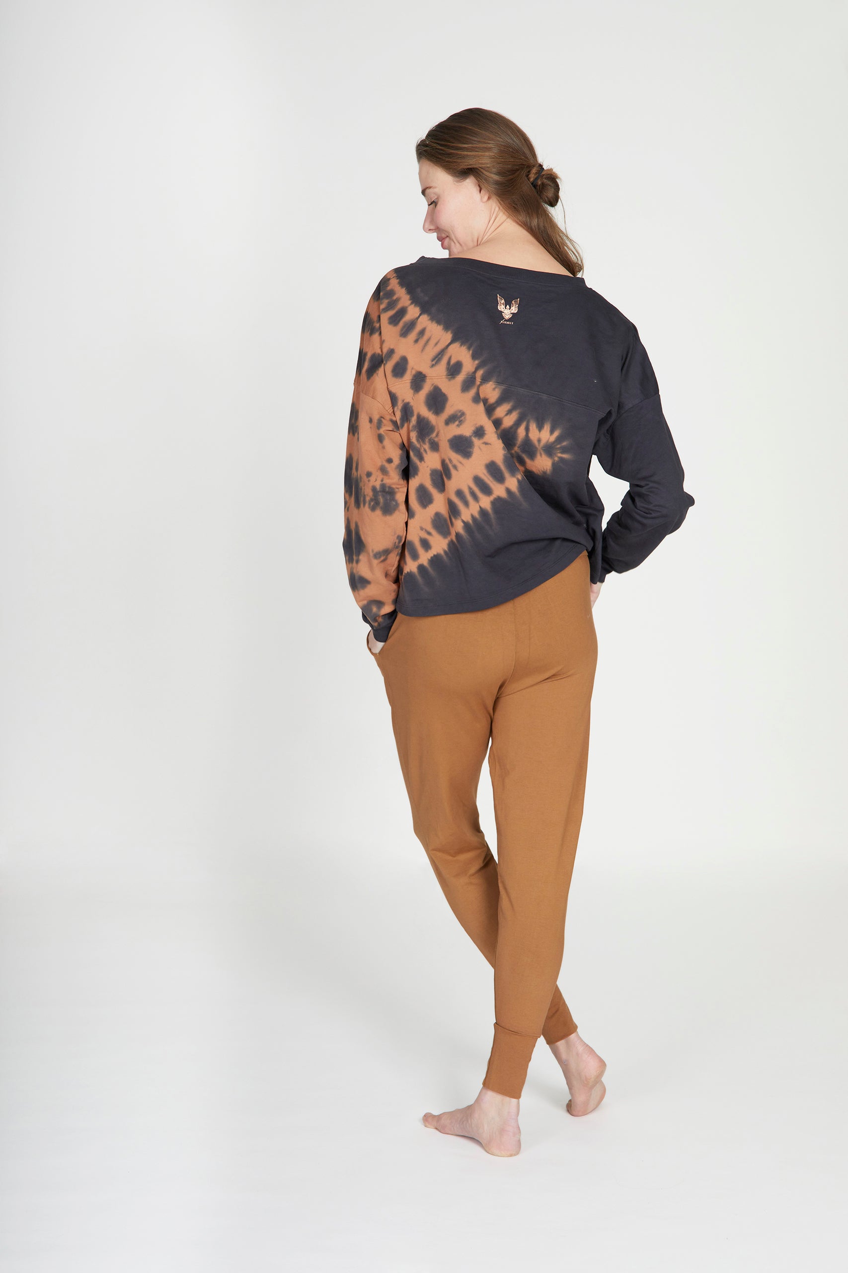 Sweater Anthracite Batik Cosy Pants Maroon