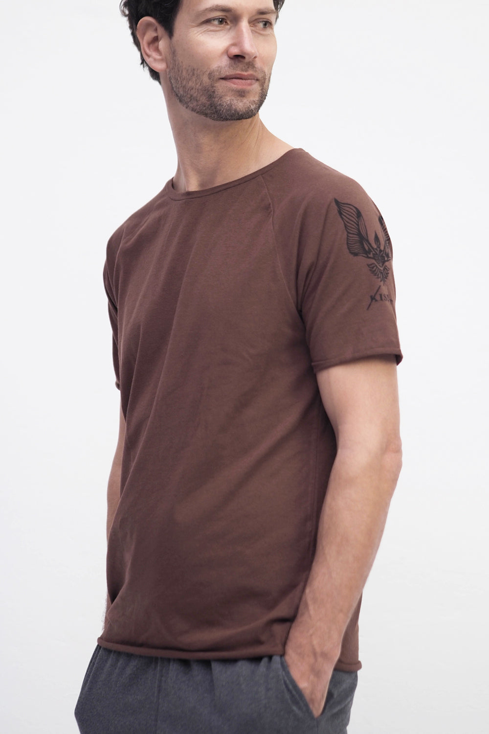 Arjuna Tee brown-Kismet Yogastyle