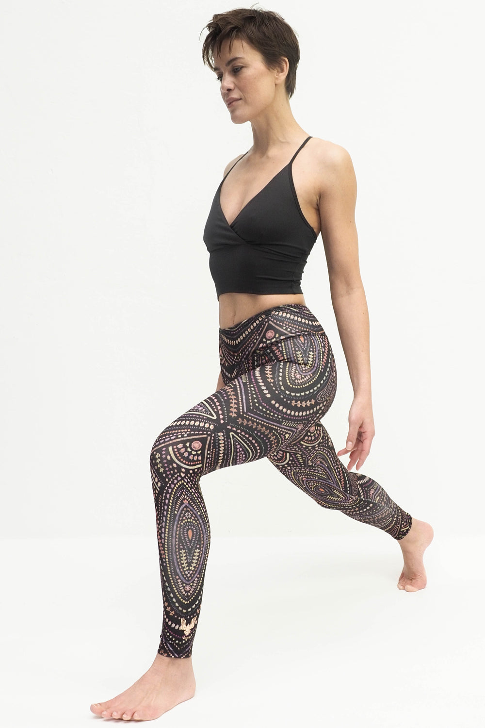 Ganga Leggings mandalay red-Kismet Yogastyle