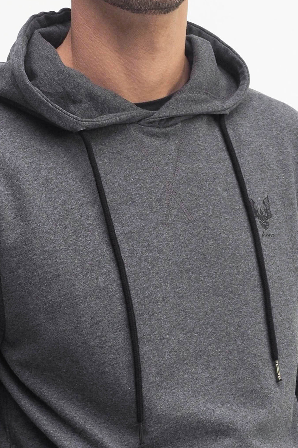 Hoodie Pan grey marl - Kismet Yogastyle