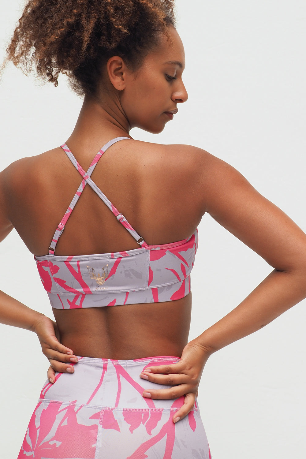 Amba Bra violet flower