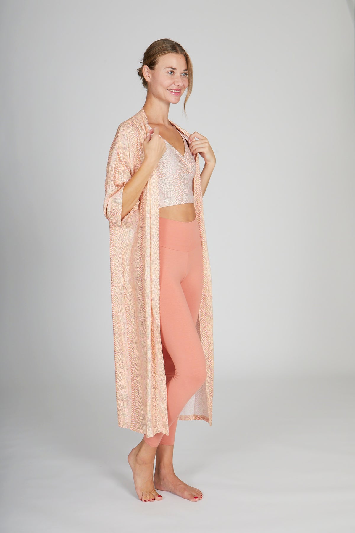 Kismet Kimono snake rose