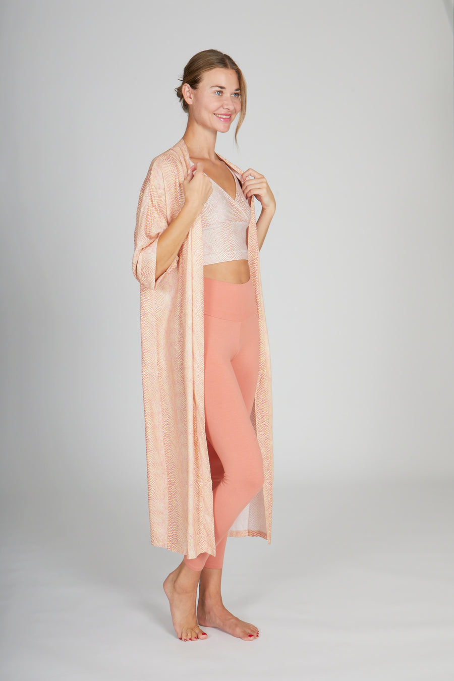 Kismet Kimono snake rose
