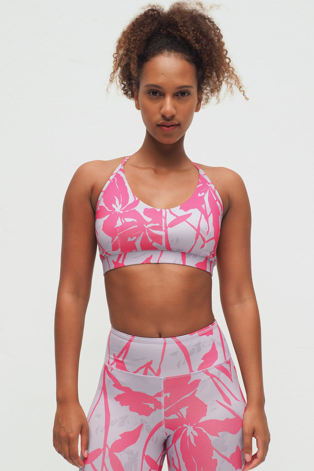 Amba Bra violet flower