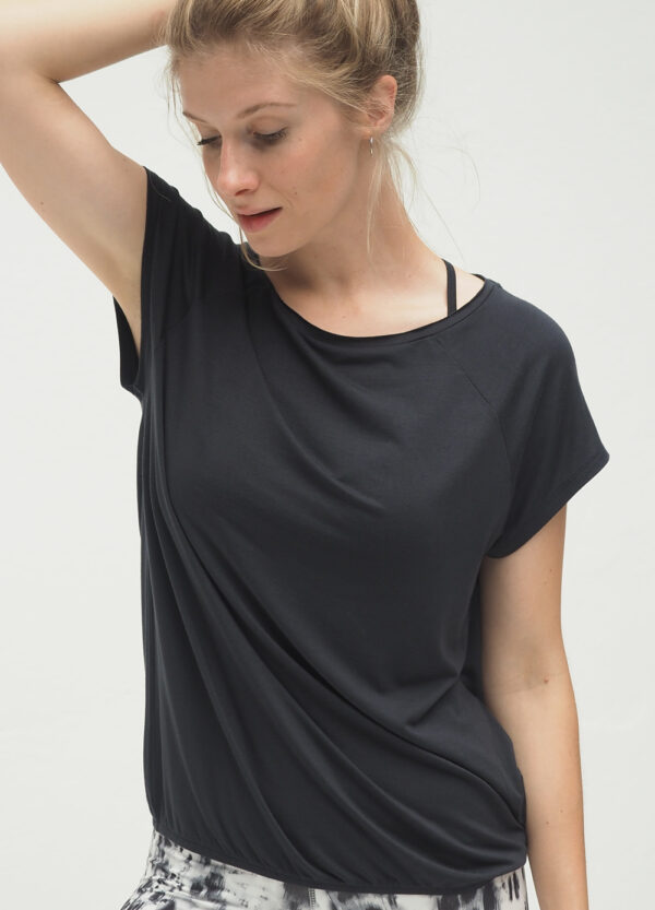 Yoga Tee Jiva - Anthracite front close