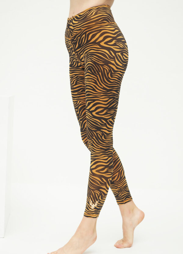 Yoga Leggings Ganga 7/8 - Zebra Desert-Kismet Yogastyle-