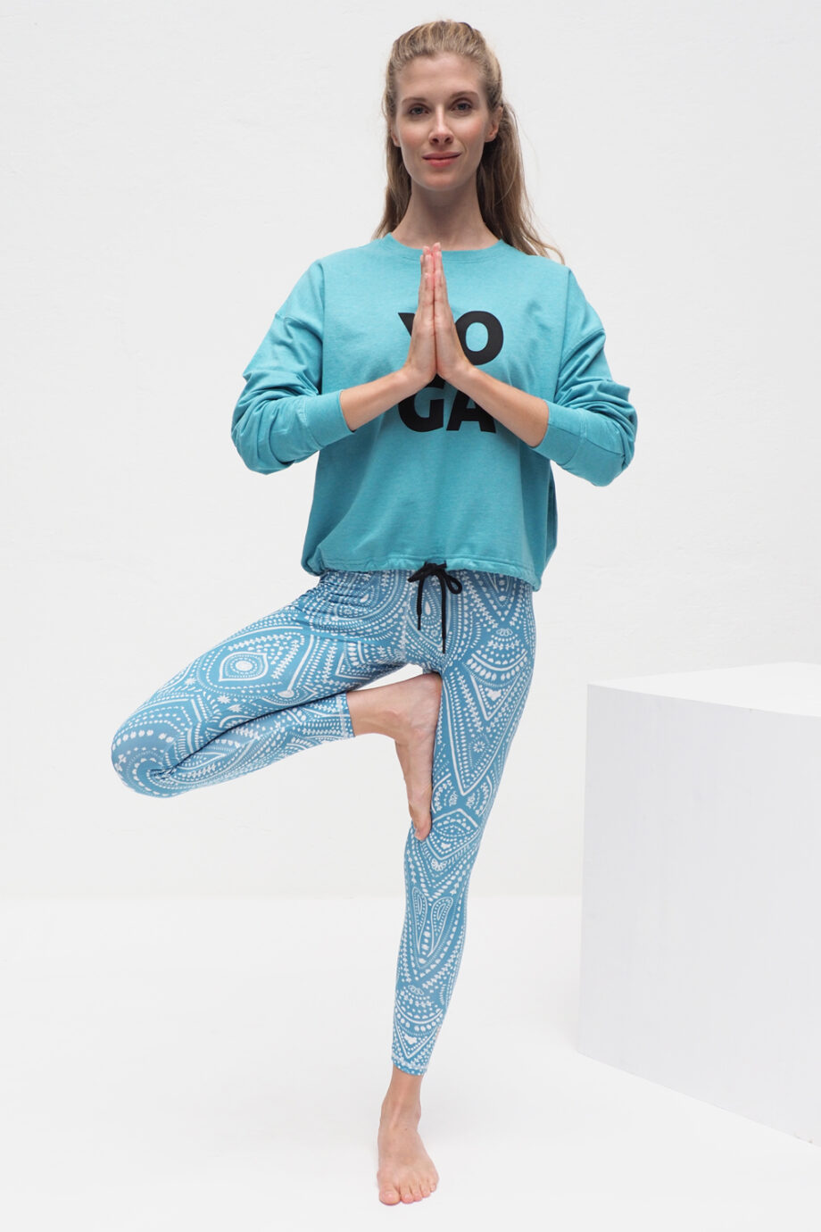 Ganga Leggings mandalay turquoise_Kismet Yogastyle